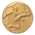 1" Stamped Medallion Insert (Male Soccer Player)
